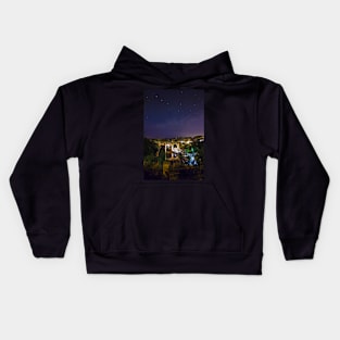 Knaresborough railway viaduct and the River Nidd Gorge Kids Hoodie